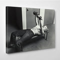 Marilyn Monroe Poster at the Gym Canvas Wall Art Home Decor Framed Art image 0